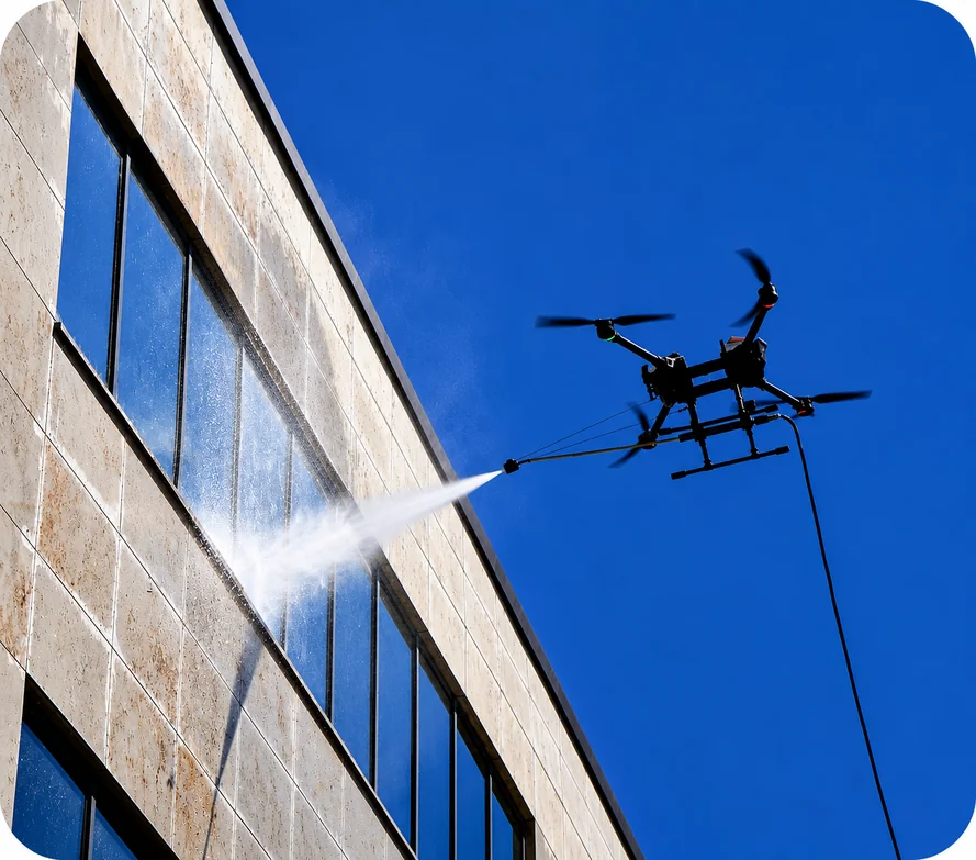 Limpieza con drones